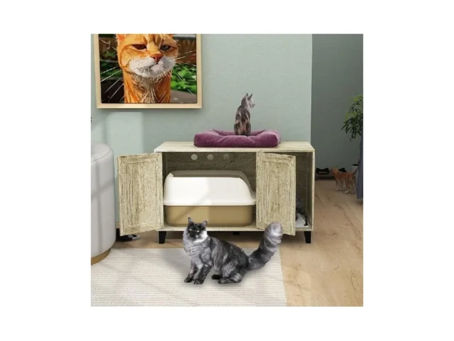 Taohfe Hidden Cat Litter Box Enclosure Furniture… Code