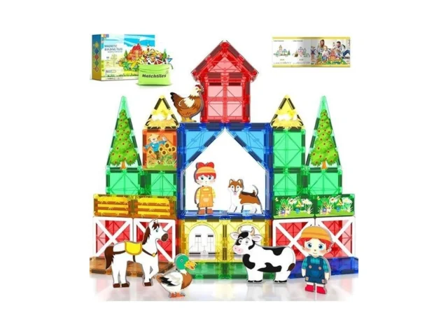Magnetic Tiles Toys With Farm Animals For 3 Year… Code