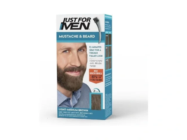 Just For Men Mustache Beard Beard Coloring For Gray…