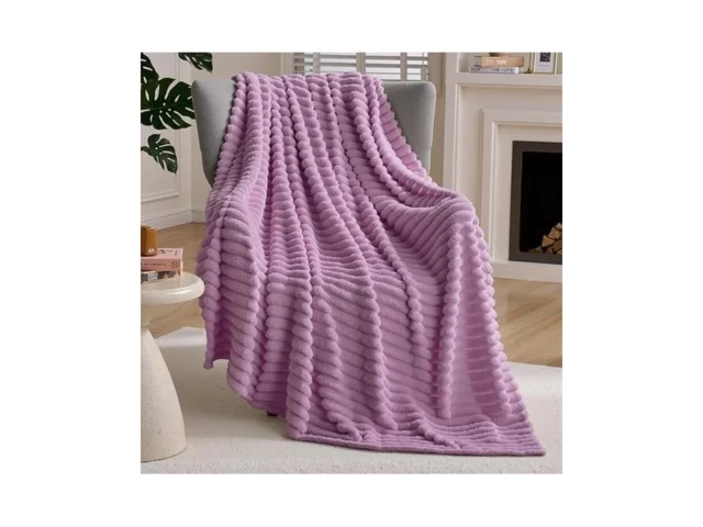 Joiedomi Throw Blanket For Couch Soft Warm Pink… Code