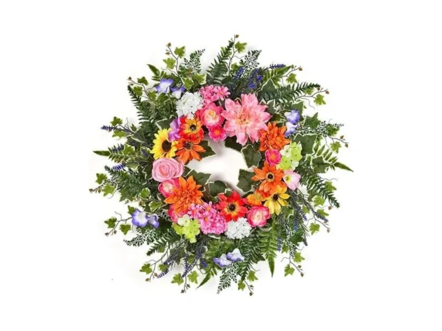 Spring Wreaths For Front Door Outside 24-26… Code