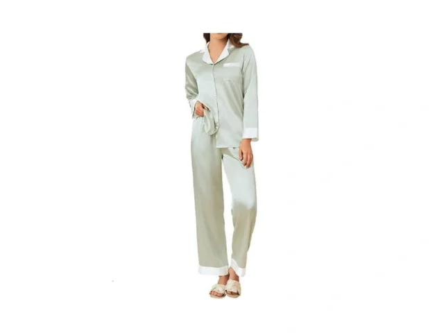 Ekouaer Silk Pajamas For Women Long Sleeve Satin… Code
