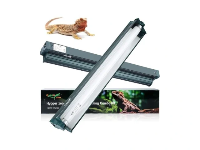 Hygger Zoo T8 Reptile Light Fixture Combo Kit 15w… Code