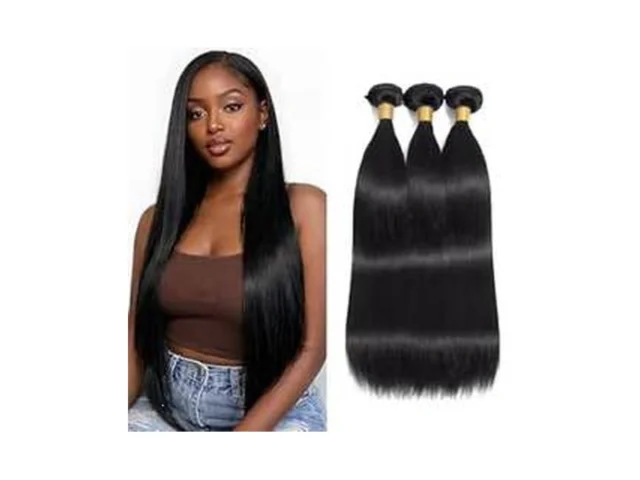Lumwav Straight Human Hair Bundles 1b Natural Black… Code