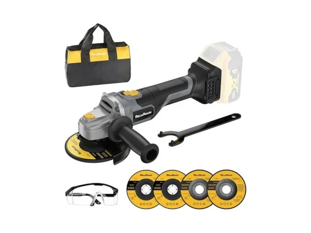 Reliaroads 20v Brushless Cordless Angle Grinder 4-1…