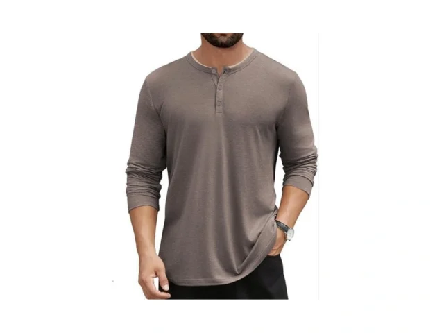 Hardaddy Men S Long Sleeve Henley Shirts Casual… Code