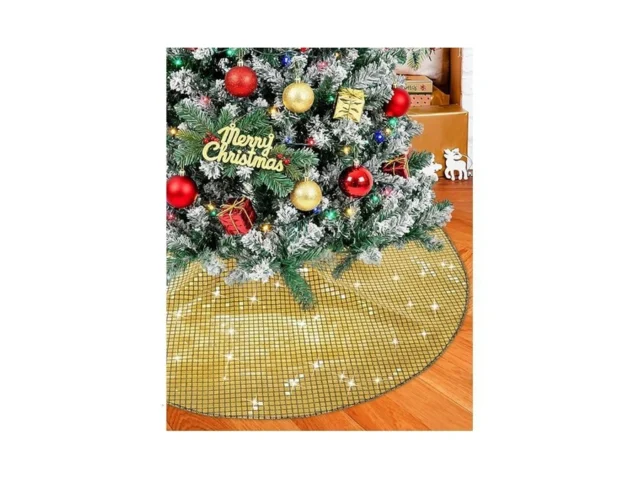 Eternal Beauty 36 Shiny Disco Christmas Tree Skirts… Code