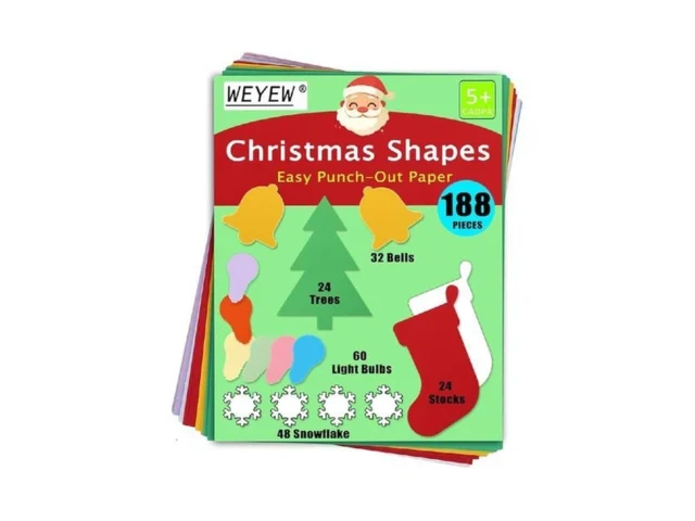 Punch Out Paper Cutouts In Holiday Colors 188… Code