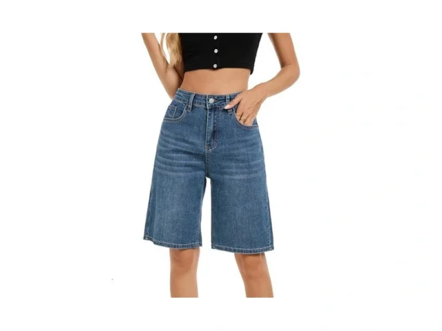 Tosatisfine Jean Shorts For Women High Waisted Knee… Code