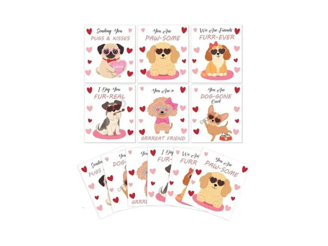 Auch Valentines Cards For Kids Classroom – 30 Pcs… Code