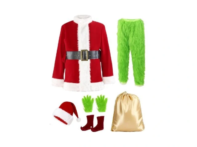 Buheco Christmas Costume For Men 7pcs Deluxe Adult… Coupon