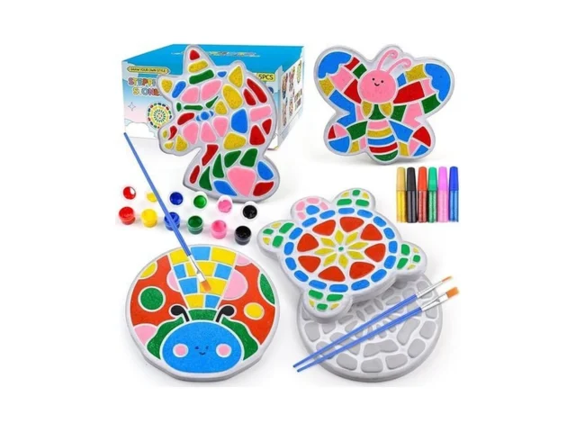 Chiozgi Stepping Stones Painting Kit For Kids… Code