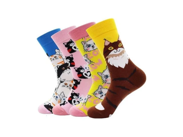 Blbjypzx Cat Socks For Women Girls Fun Novelty Cute… Code