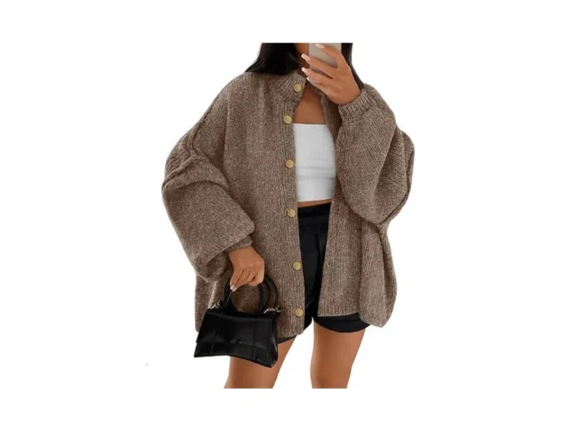 Lillusory Chunky Knit Cardigan Sweaters For Women… Code