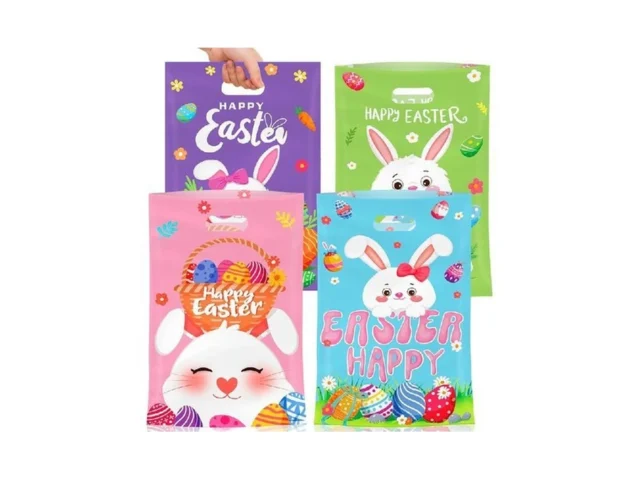 Litmitfu 50 Pcs Easter Gift Bags With Handles… Code