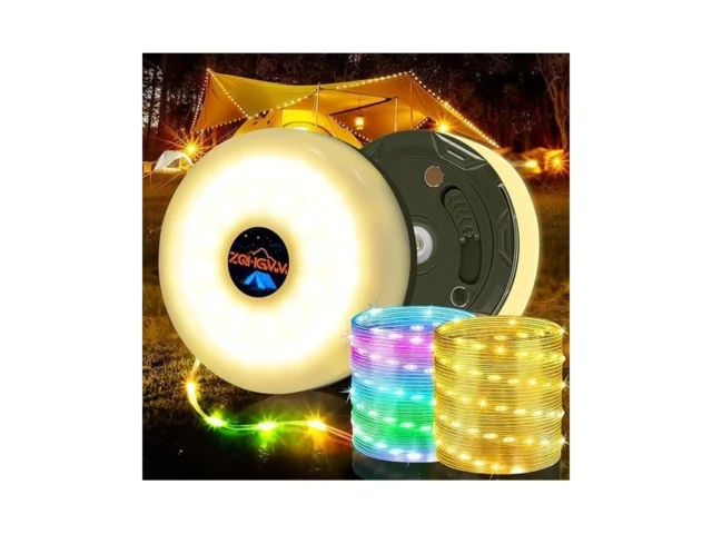 Zqhgmm Camping String Lights 4-in-1 Quick Storage… Coupon