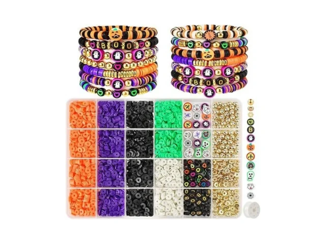 Gionlion 3500 Pcs Halloween Beads For Bracelets… Code