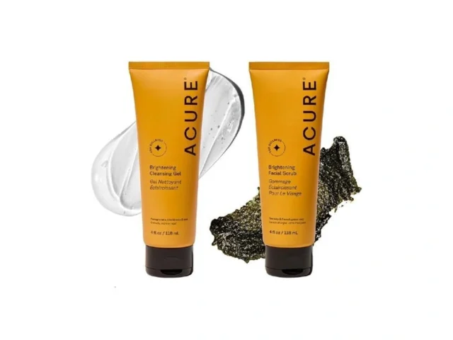 Acure Brightening Facial Scrub Cleansing Gel Combo… Coupon