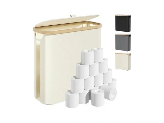 Toilet Paper Storage Basket With Lid And Handle… Code