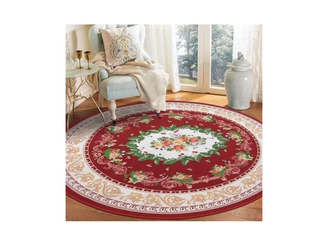 Hiiarug Round Rug 5ft Washable Circle Rug Non Slip… Code