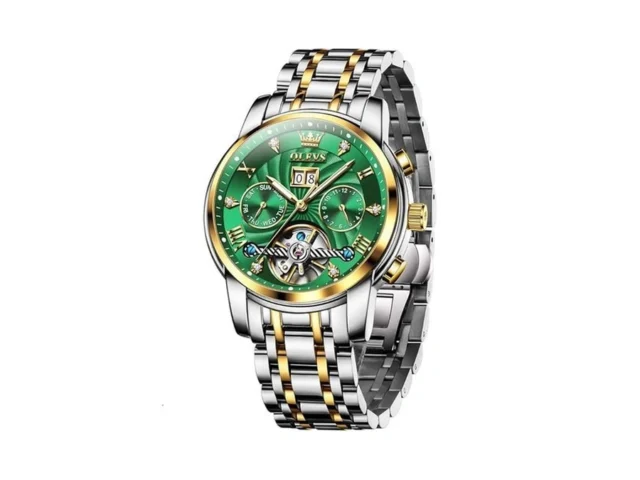 Olevs Mens Watch Luxury Automatic Mechanical Dress… Code