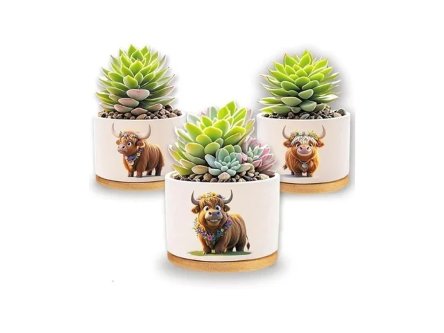 Highland Cow Planters For Indoor Plants 1350 C… Code