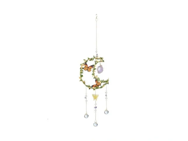 Hanging Crystal Suncatchers With Butterflies… Code