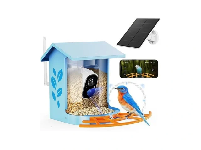 Bird Feeder With Camera Smart Solar Powered Birds… Code