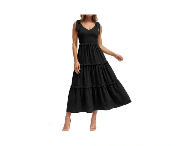 Okiwam Womens Summer Dresses 2026 Sleeveless Tie… Code