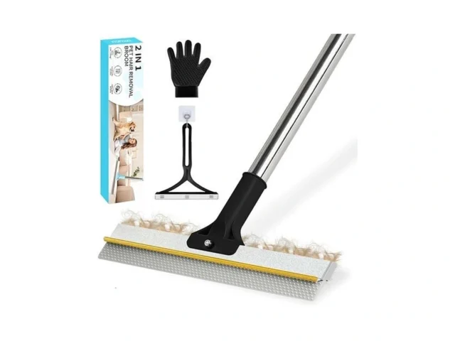 Carpet Rake For Pet Hair Removal – Upgraded 2-in-1… Code