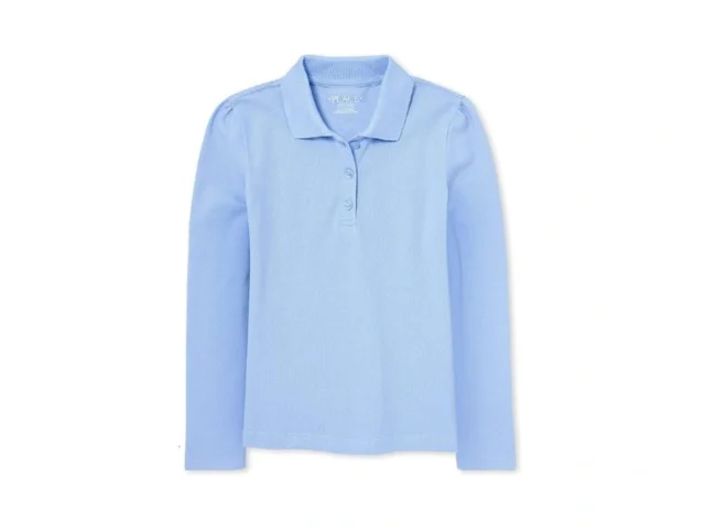 The Children S Place Girls Long Sleeve Pique School…
