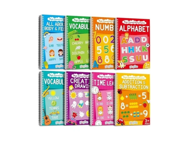8 Pieces Magic Grooved Writing Practice Books… Code