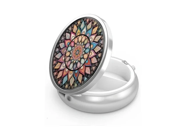 Pill Box 3 Compartment Small Pill Case Portable For… Code