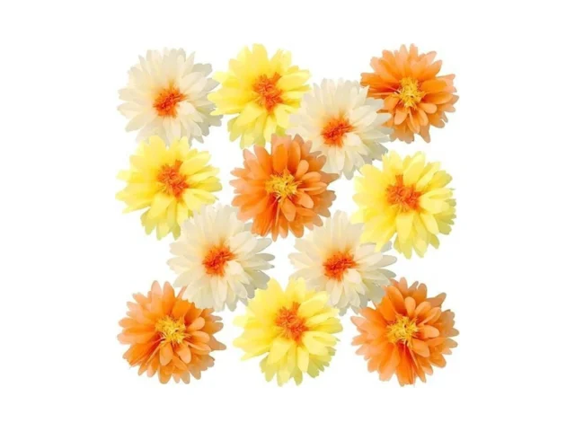 12 Pcs Daisy Tissue Paper Pom Poms Fall Party… Code