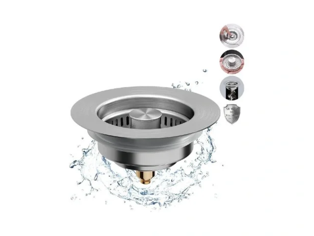 Kitchen Sink Drain Strainer Upgraded 3 In1… Code