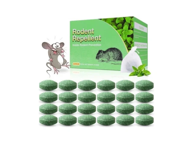Mouse Repellent 24-pack Long-lasting Mice Deterrent… Code