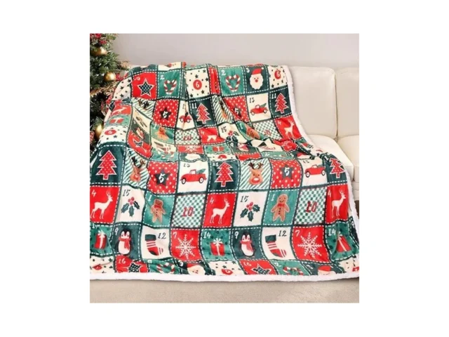 Gogreen Christmas Sherpa Fleece Throw Blanket For… Coupon