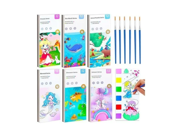 Baoxue 6 Pack Water Color Paint Sets For Kids… Code