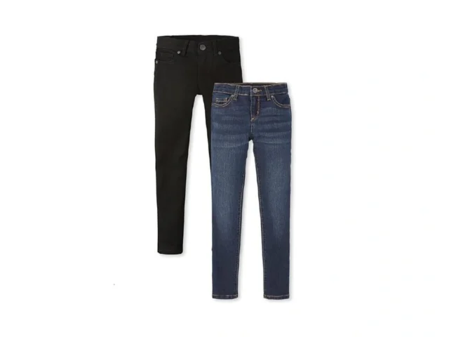 The Children S Place Girls Super Skinny Jeans Black…