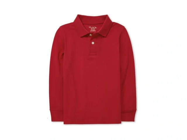 The Children S Place Boys Long Sleeve Pique Polo… Coupon