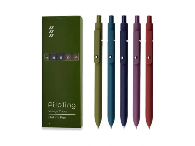 Gomoving 5 Pcs Gel Pens Black Ink Medium Point… Code