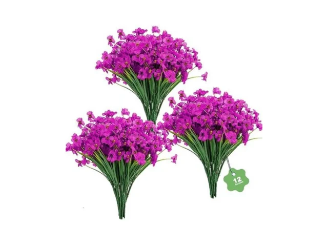 Uv Resistant Silk Flowers Daisies Decoration Purple… Code