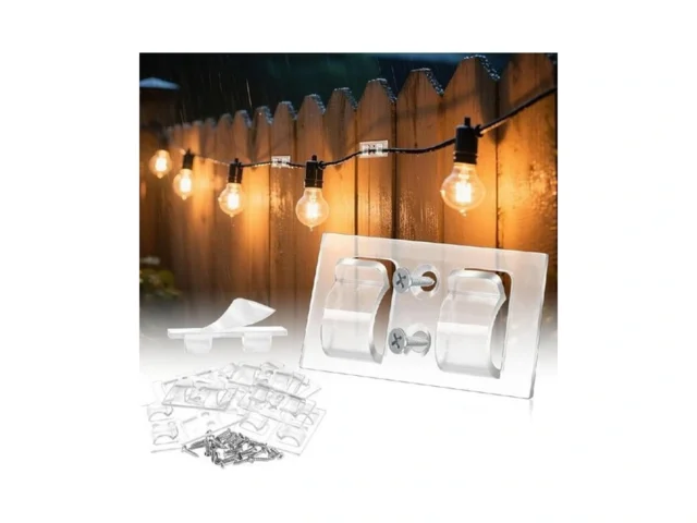 Swseam Hooks For Outdoor String Lights Clips 60pcs… Code