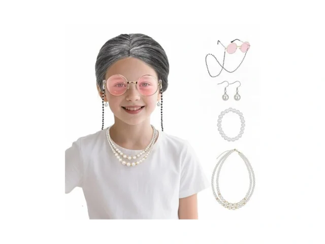 Segohair Old Lady Wig Grandma Costume Funny Wigs… Code
