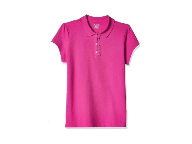 The Children S Place Girls Uniform Ruffle Pique… Coupon