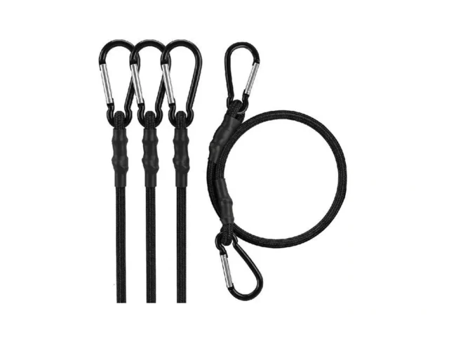 12 Inch Bungee Cords With Heavy Duty Carabiners Set… Code