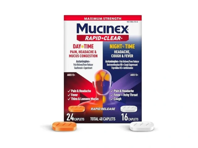 Mucinex Rapid Clear Maximum Strength Day Night Cold…