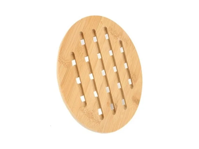 Natural Bamboo Ceramic Pot Tray Heat Insulation Pad… Code