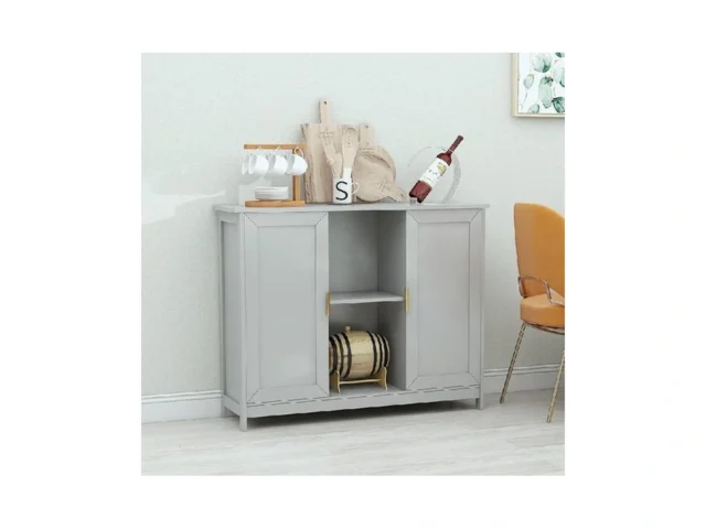 Taohfe Grey Kitchen Pantry Modern Wooden Small… Code