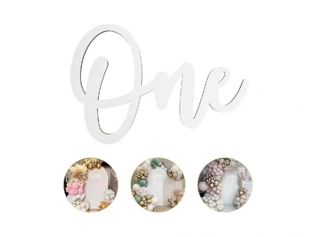 One Sign For First Birthday Decorations Wooden… Code